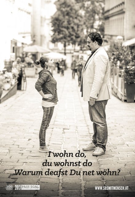 "Pass egal Wahl"-Plakatkampagne aus dem Jahr 2013. Foto: SOS Mitmensch