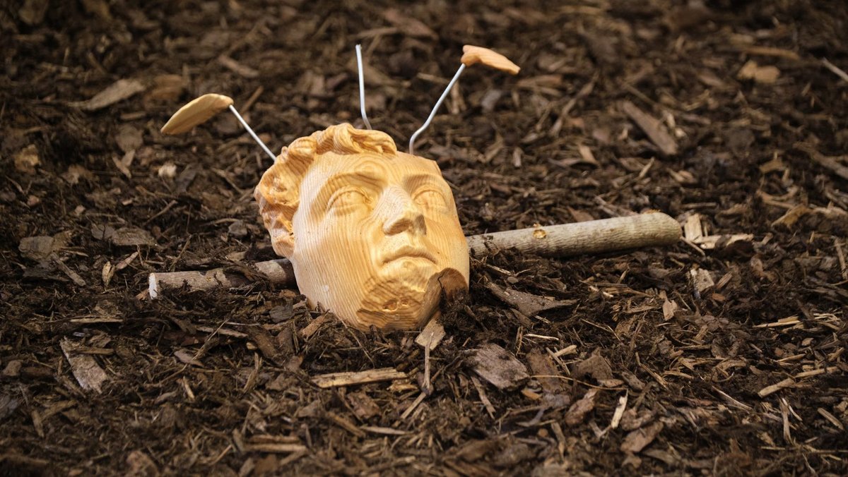 Wald-Schutzgeist von Cecilia Edefalk, Schweden. Wald-Schutzgeist von Cecilia Edefalk, Schweden.