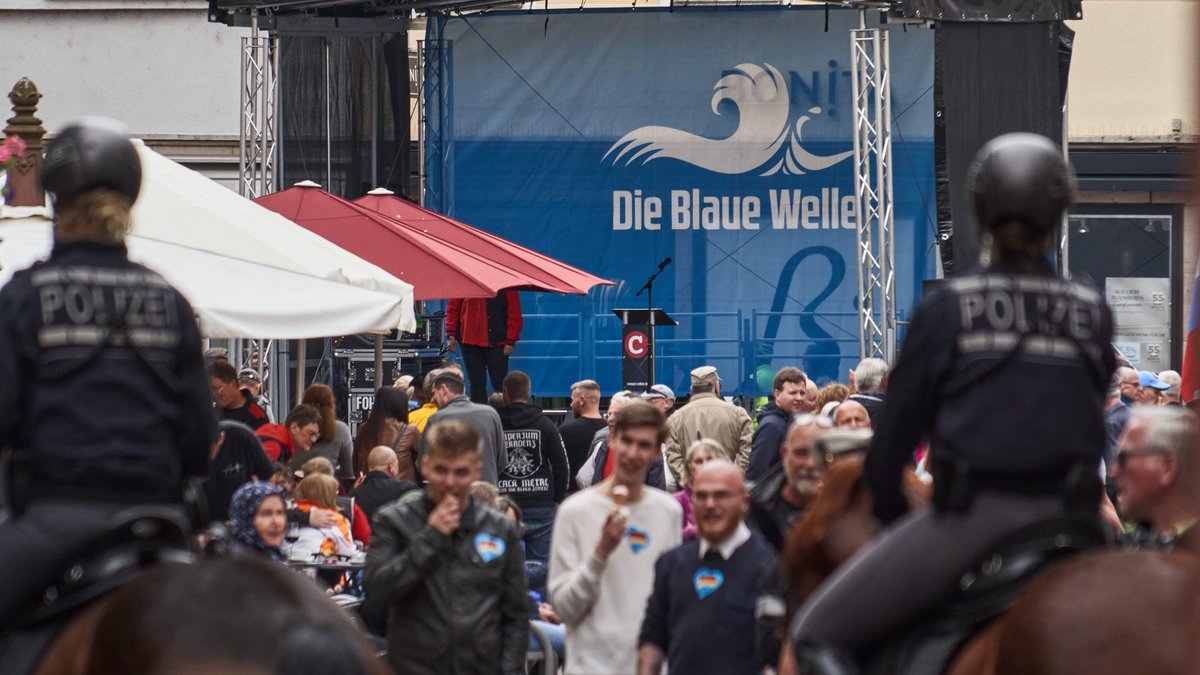 Auf dem Wertheimer Marktplatz am 18. Mai 2024. Foto: Andreas Tischler