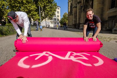 Roter Teppich fürs Rad, bitte! 