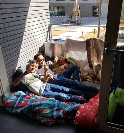 Zwei im Homeoffice. Zwei im Homeoffice.