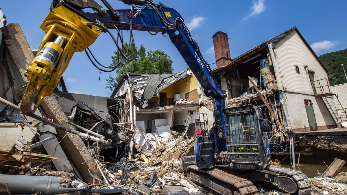 Bei Klimakatastrophen kann das Technische Hilfswerk (hier im Juli in Bad Münstereifel) nur im Nachhinein helfen. Foto: THW/Maximilian Christ