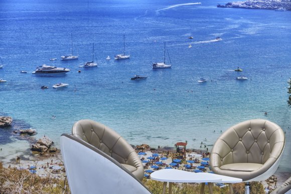 Fast wie Urlaub: die Kulisse der CMT.  Fast wie Urlaub: die Kulisse der CMT.