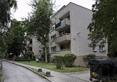 Flüchtlingswohnheim im Stuttgarter Norden.