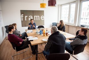 Redaktionsgespräch bei Kontext.