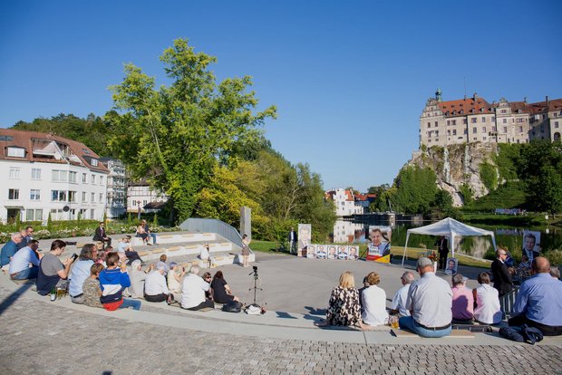 Bei manchen Bareiß-Auftritten ist der Andrang überschaubar. Hier in Sigmaringen. 