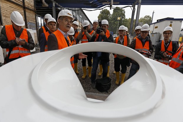 Das Modell einer Kelchstütze. 