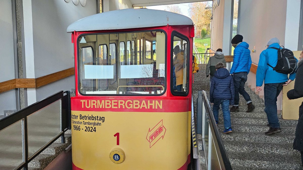 Auf zur letzten Fahrt auf den Karlsruher Hausberg.