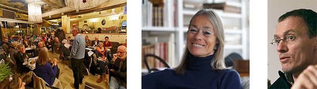 Mitgliederversammlung im Café Stella, bei der Petra Bewer und Dieter Baumann neu in den Vereinsvorstand gewählt wurden. Foto: Röttgers (2), Hass