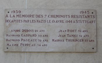 Gedenktafel in Dijon. Foto: privat