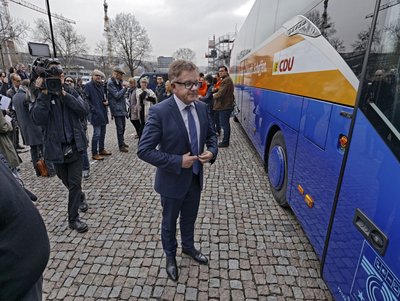 Guido Wolf hört auf die Menschen, muss aber jetzt los.