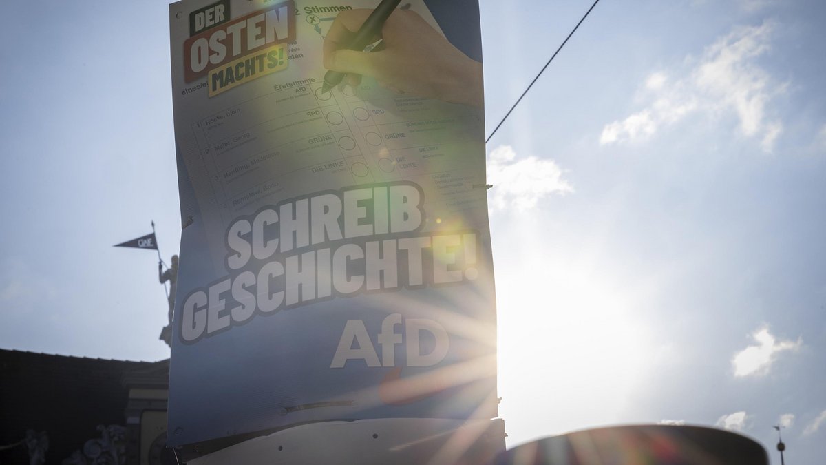 Die AfD auf Stimmenfang bei der Landtagswahl in Thüringen. Foto: Paul-Philipp Braun