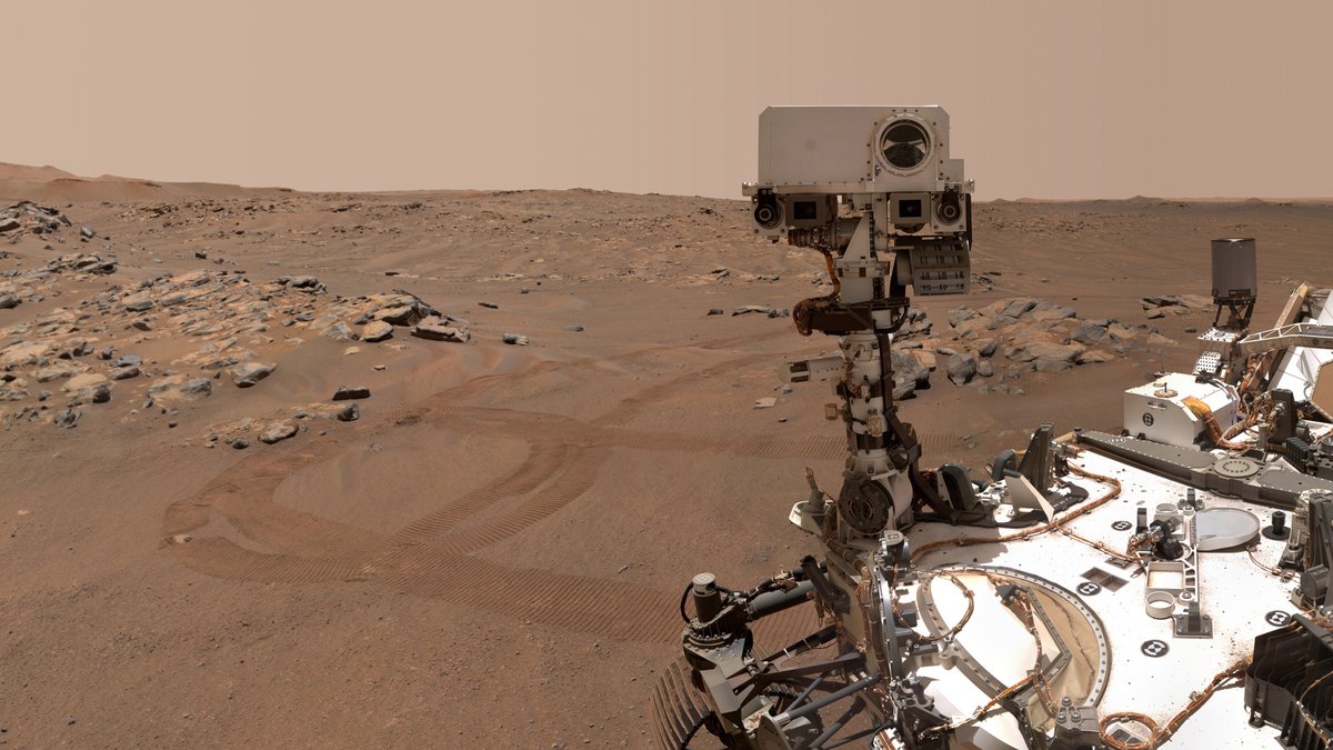 Bitte lächeln für ein Selfie! Der Rover Perseverance auf dem Mars. Fotos: Nasa Bitte lächeln für ein Selfie! Der Rover Perseverance auf dem Mars. Fotos: Nasa