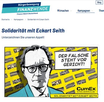1000 UnterzeichnerInnen binnen einer Stunde. Screenshot Bürgerbewegung Finanzwende.