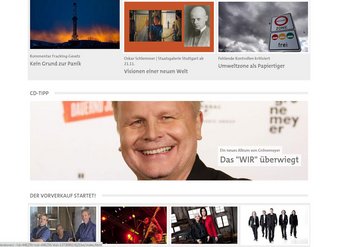 SWR-Portale mit unterschiedlichen Inhalten: auf SWR 1 Grönemeyer im Interview ... 