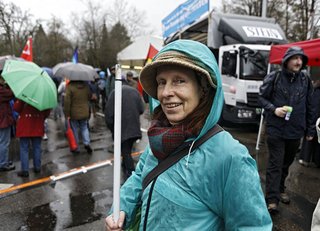 Friedensaktivistin Konnie Lopau. Foto: Joachim E. Röttgers