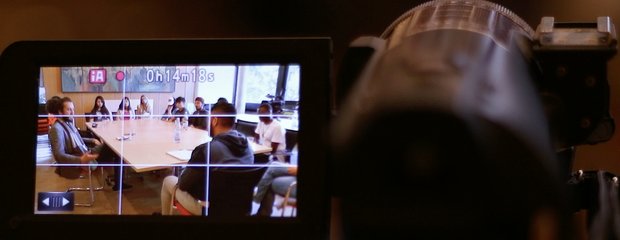 Blick durch die Kamera. 