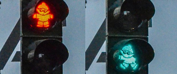 In Mainz hängen sie ganz ungeniert, in Ehingen wurden die Mainzelmännchen zurückgepfiffen. Foto: gemeinfrei