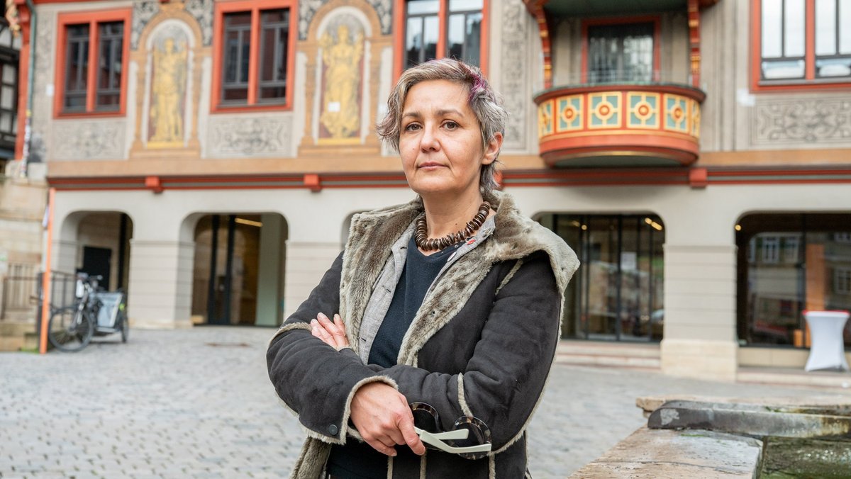 Gewerkschafterin Margrit Paal will, dass die Müllabfuhr in städtischer Hand bleibt. Foto: Jens Volle
