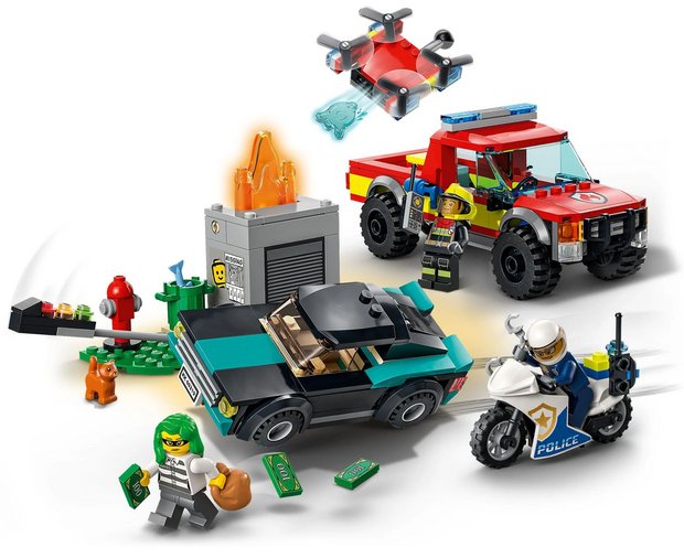 Bekam Blenke zum Amtsantritt geschenkt: Lego-Spiel "Löscheinsatz und Verfolgungsjagd". Foto: Lego