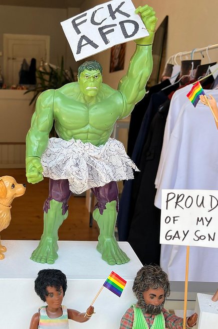 Auch Hulk hasst die AfD. Foto: privat
