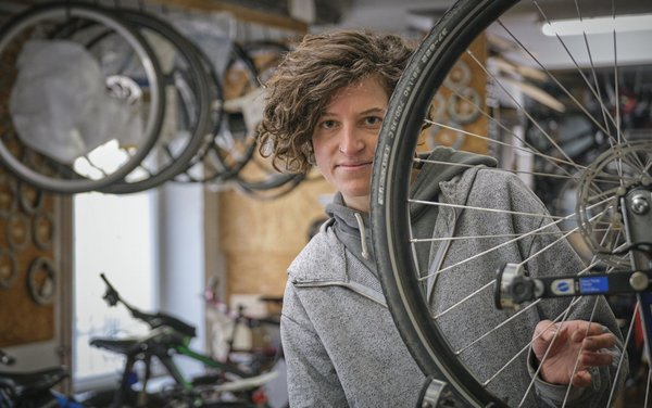 Radschrauberin Franzi. 