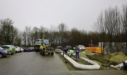Forschungsvorbereitung am Park-and-Ride-Parkplatz in Rottweil. Foto: Detlev Berndt