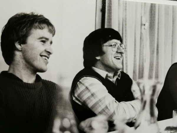 Franz Untersteller 1983, rechts Winfried Kretschmann. Foto: privat Franz Untersteller 1983, rechts Winfried Kretschmann. Foto: privat