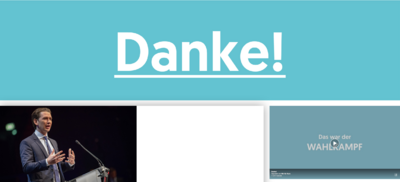 37 Prozent trotz aller möglichen Skandale. Screenshot ÖVP