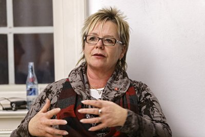 Gewerkschafterin Christina Frank hat sich für den ersten Drehpunktladen reingehängt, auch finanziell.  Foto: Joachim E. Röttgers