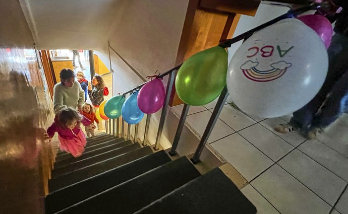 Auch eine Eltern-Kind-Gruppe findet im Refugio Unterschlupf.