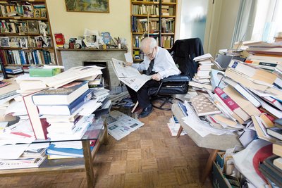 "Zu Hause ist, wo die Bücher sind", sagt Wolff über sich selbst.