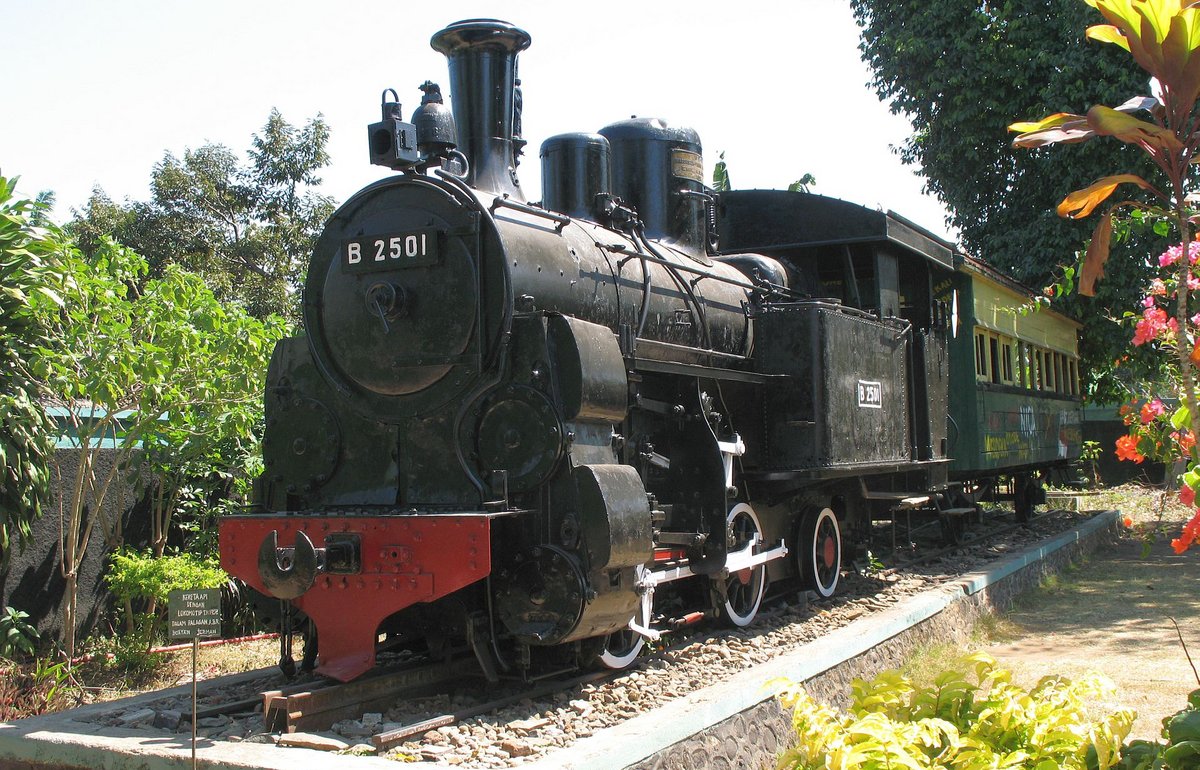 Lokomotive aus der Maschinenfabrik Esslingen in Indonesien. Foto: Joachim Lutz - Eigenes Werk, CC BY-SA 4.0, https://commons.wikimedia.org/w/index.php?curid=63745120
