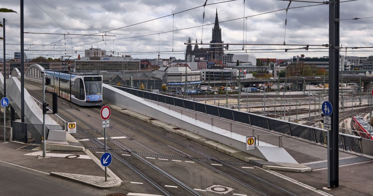 Neue Verbindung: die Kienlesbergbrücke, auch Donauwelle genannt.