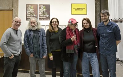 Die Gründer-Combo (von links): Hans D. Christ, Michael Weingarten, Iris Dressler, Peter Grohmann, Annette Ohme-Reinicke und Daniel Hackbarth.