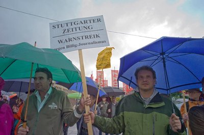 Eine Woche später standen die Kollegen noch einmal an gleicher Stelle. 