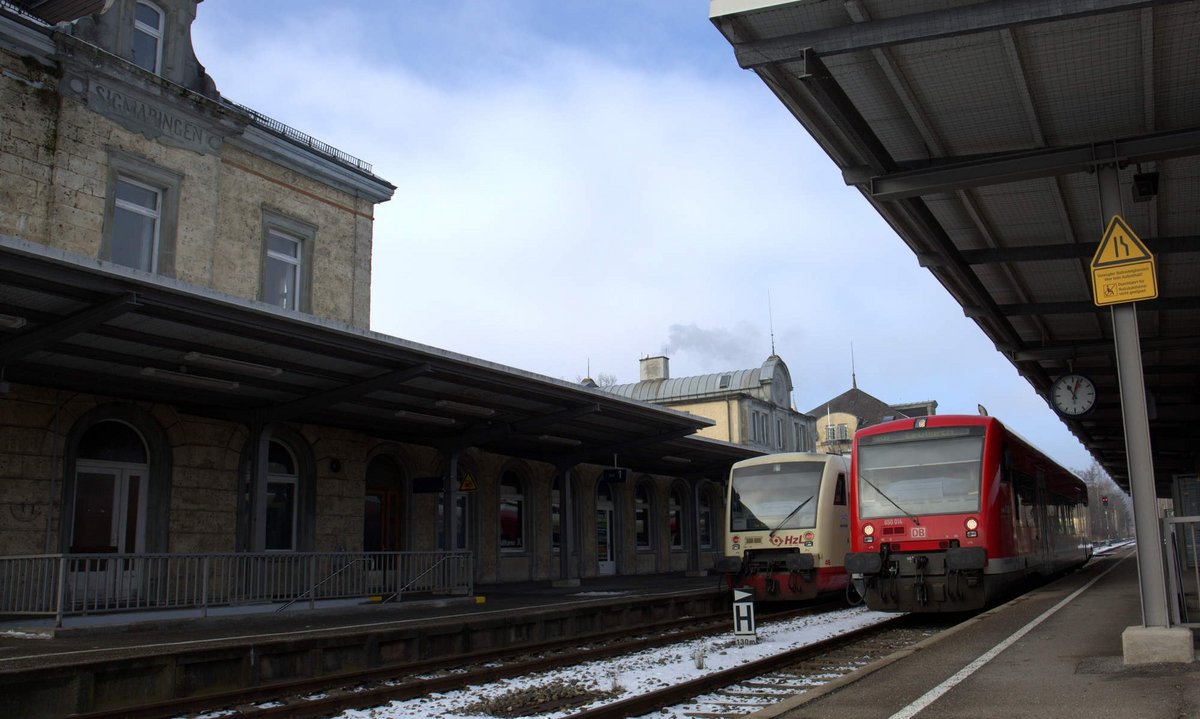 Einst "Hauptstadtbahnhof", kommen heute in Sigmaringen fünf Bahnlinien an. Mit der Verbindung zur Ablachtalbahn könnte eine sechste dazukommen.