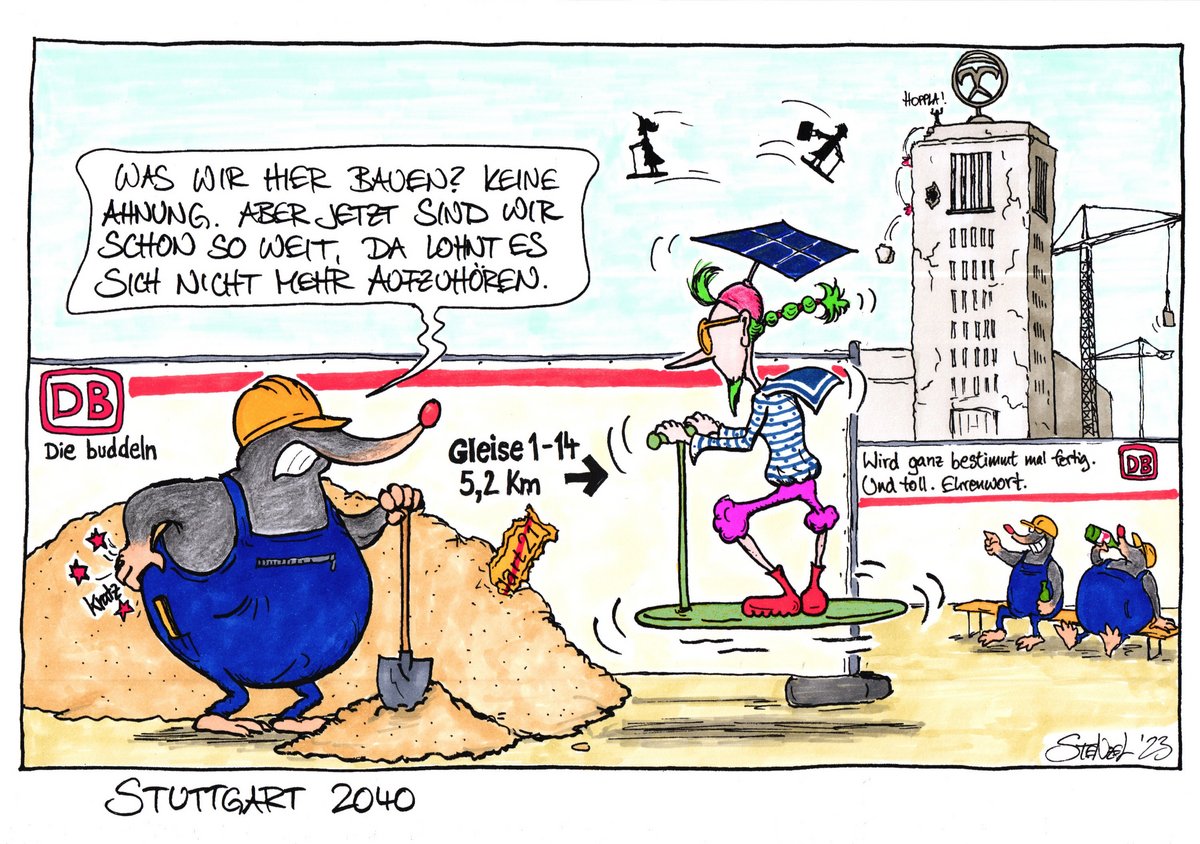 Wie es nun weiter geht? Ein Ausblick unseres Karikaturisten Oliver Stenzel. 