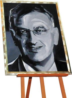Schneider-Porträt vom Maler Hermann Schenkel.