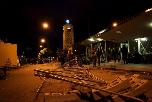Der Zaun des Anstoßes. Foto: Petra Weiberg 