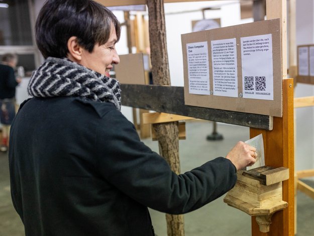 32 gemeinnützige Organisationen buhlen um die Gunst der Gäste – bei ihr hat der Chaos Computer Club die Nase vorn.