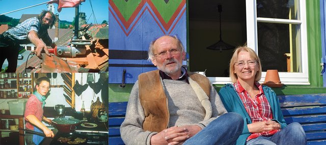 Barbara und Mike in den Achtzigerjahren und heute. Foto: privat/Roland Reck