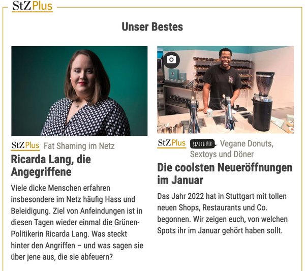 Wenn das das Beste sein soll ... Screenshot: www.stuttgarter-zeitung.de Wenn das das Beste sein soll ... Screenshot: www.stuttgarter-zeitung.de