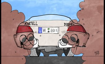 Der schwarze Motor-Block