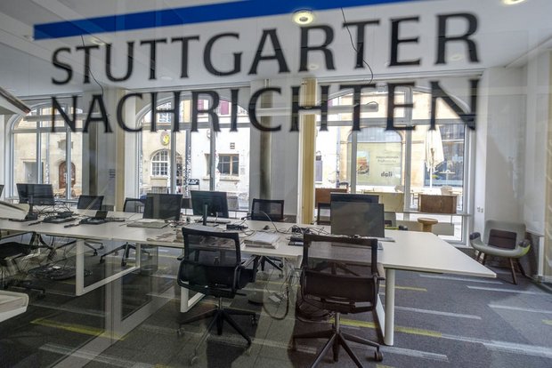 Leer: Stuttgarter Redaktionsbüro der StZN. Foto: Joachim E. Röttgers