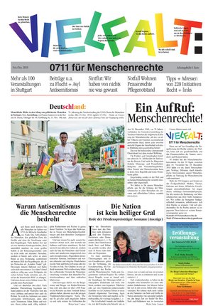 Titelseite der neuen Menschenrechtszeitung.