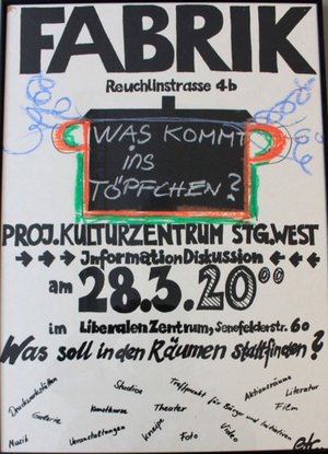 Plakat zur Künstlerhauseröffnung. Foto: privat