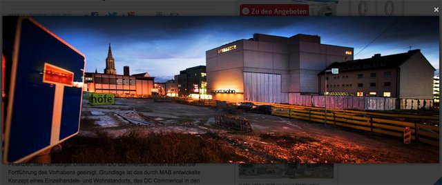 Bauloch mitten in der Stadt. Screenshot: SWP