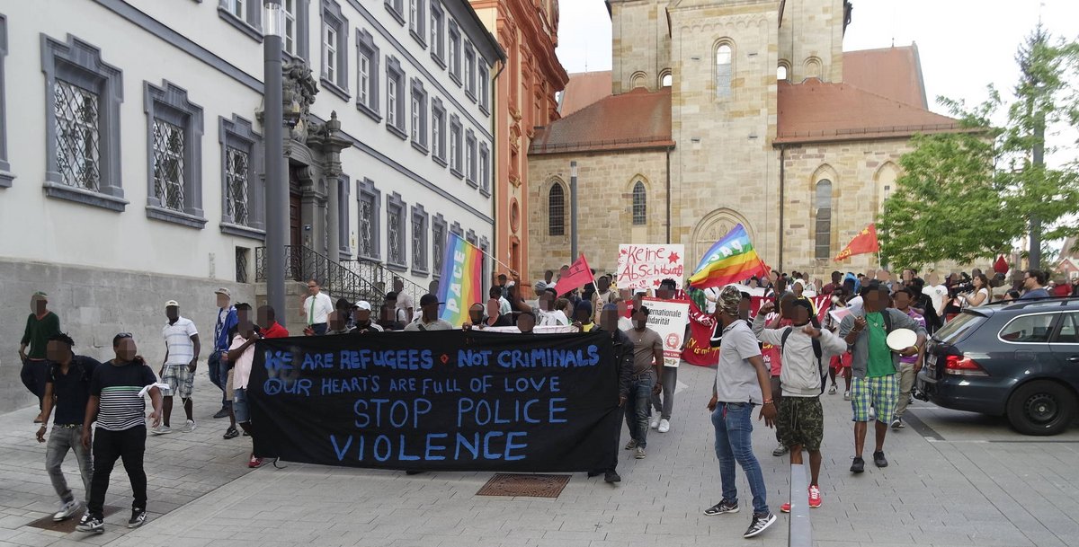 Demonstration in Ellwangen am 9. Mai 2018. Foto: Fabian Kienert