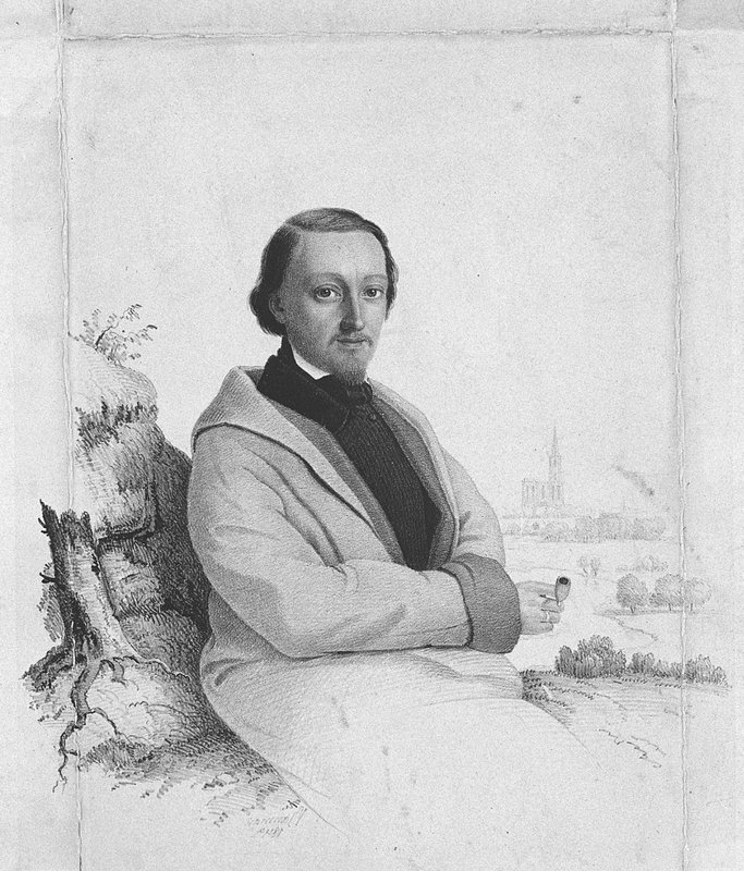 Theobald Kerner (1817–1907), Arzt, Dichter und Sohn von Justinus Kerner. Wurde wegen Aufruf zum Hochverrat 1850 für zehn Monate auf den Knastberg gesteckt, bis sein Vater ihn rausboxte. Foto: HdGBW